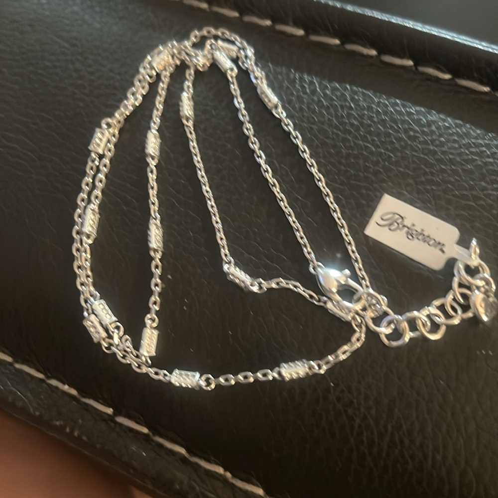 Meridian Duet Elegant Silver Chain Necklace - Picture 2 of 3